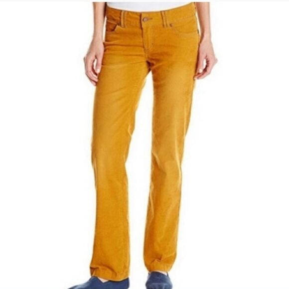 PRANA CORDUROY JEANS IN MUSTARD YELLOW‎ - Picture 6 of 6